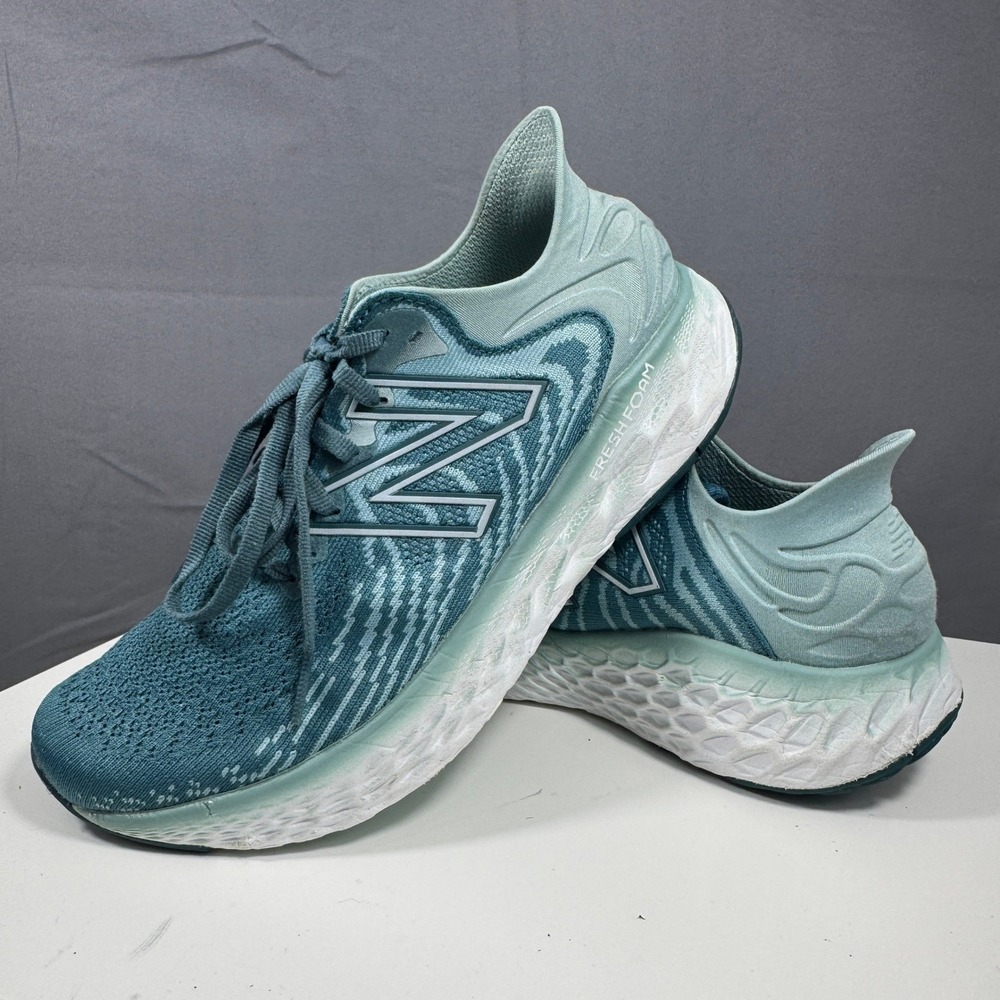 New Balance Fresh Foam 1080v11 Women 9 Teal Seafoam Green Running Shoes W1080H11